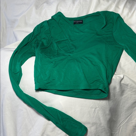 Naked wardrobe GreenLong Sleeve Top - Picture 1 of 5